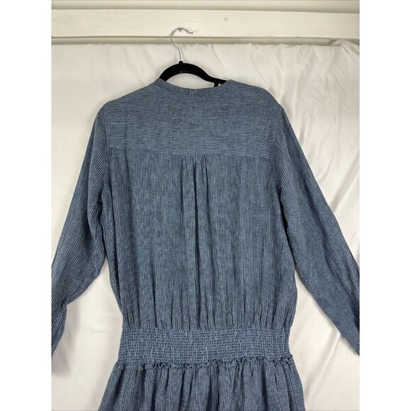 Rails Juliette Salem Stripe Linen-Rayon Midi Dress Women’s Size L - Picture 12 of 16